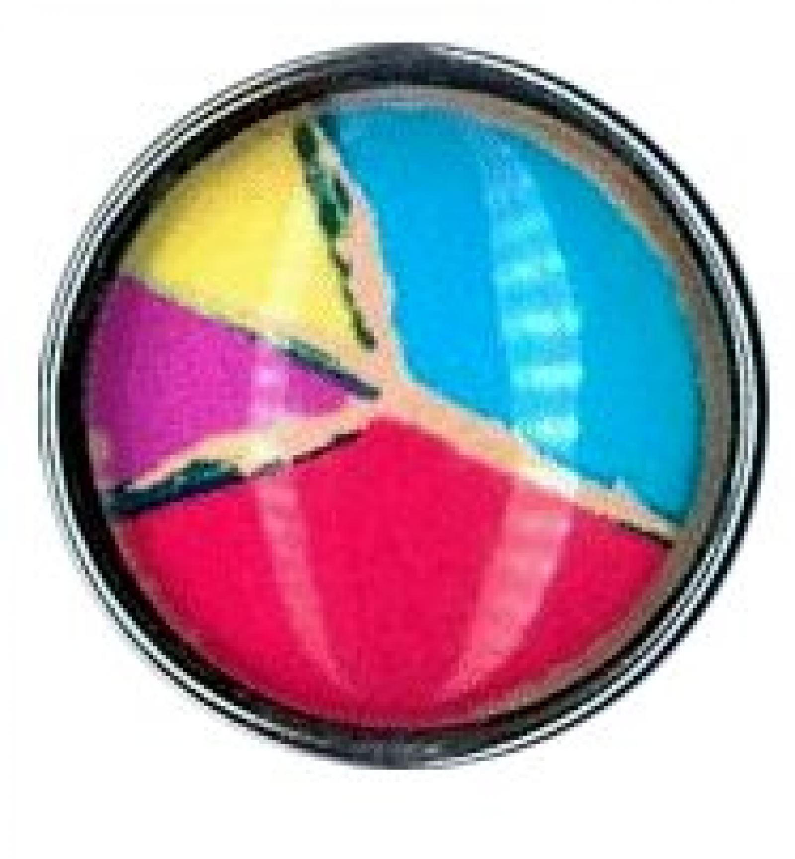 Chunks Chunk " Hippie Zeichen " f&uuml;r Armband & Kette Druckknopf charms Click Button CH2706 